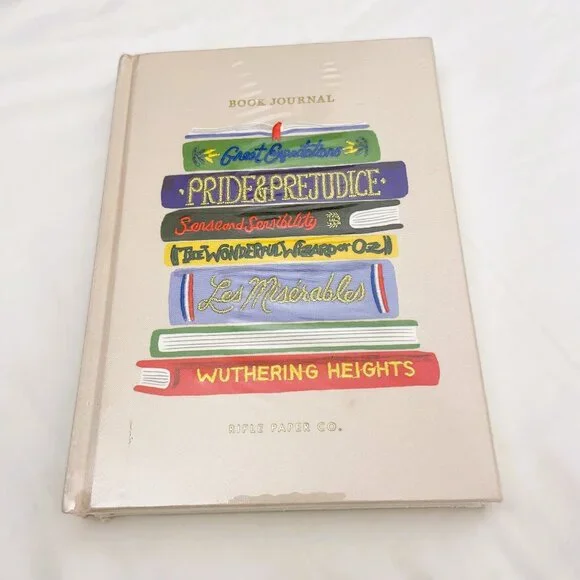 Rifle Paper Co. Book Club Embroidered Book Journal - Picture 1 of 7